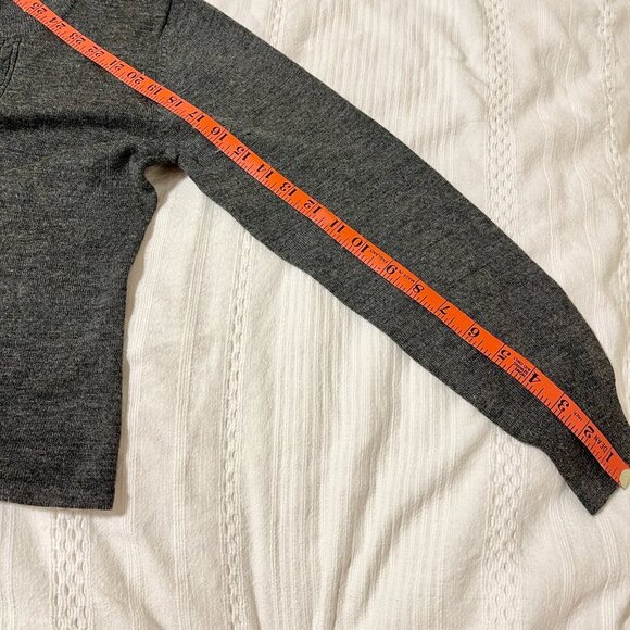 Vintage Camela Wool Knit Mockneck Sweater Grey- M - Picture 11 of 11